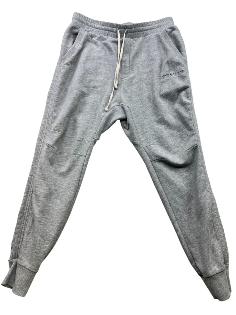Twenty Montreal Men's Pride Terry Jogger Sweatpants Stretch Size L Heather Gray
